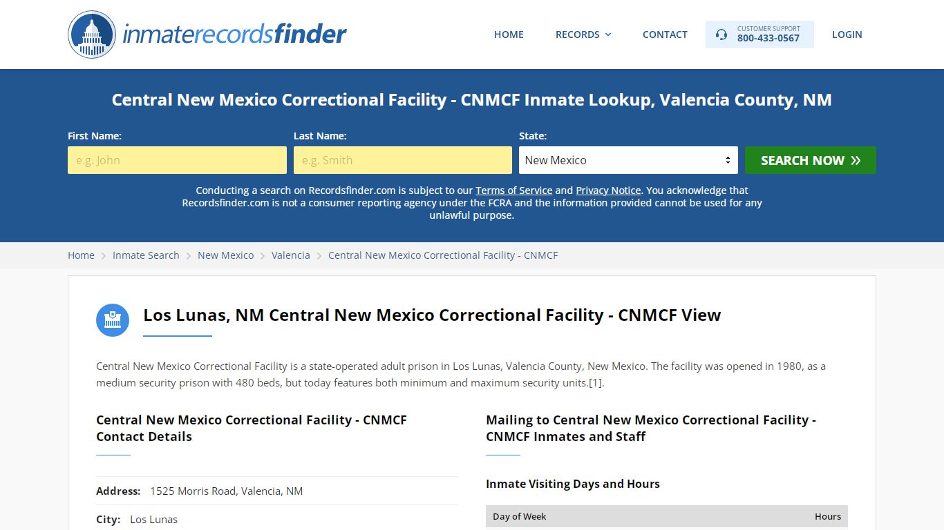 Central New Mexico Correctional Facility - CNMCF Inmate ...