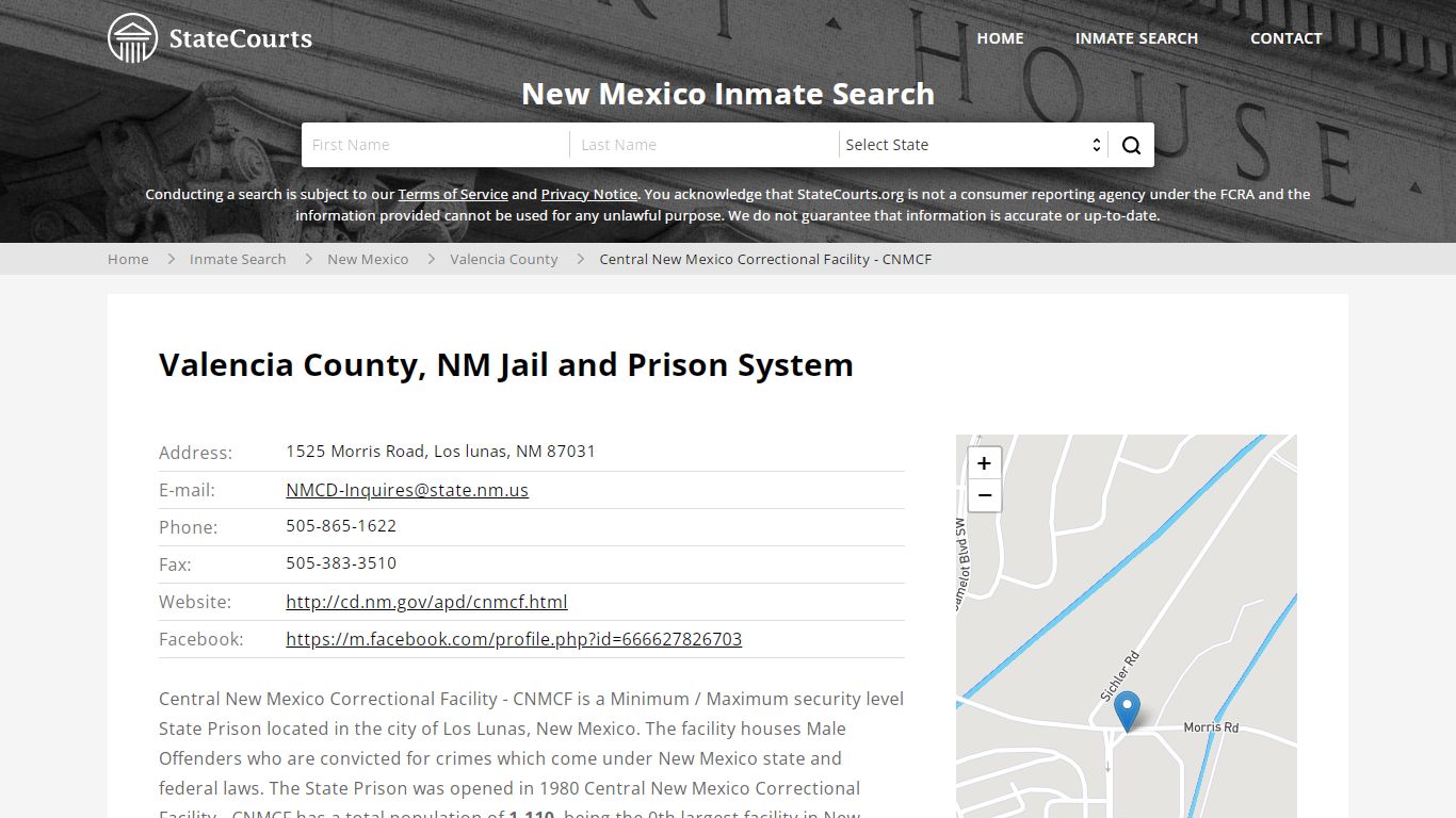 Central New Mexico Correctional Facility - CNMCF Inmate ...